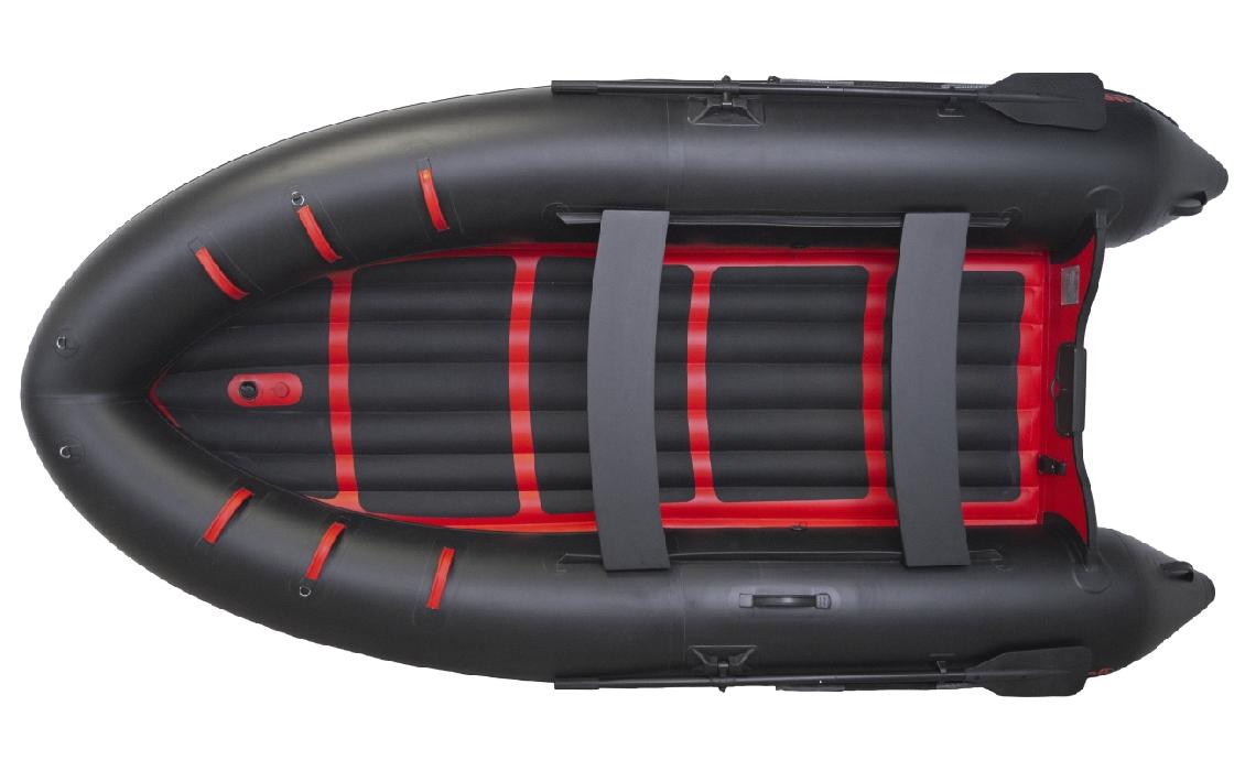 Лодка Badger ARL360 (Черный/красный)