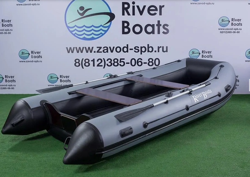 Надувная ПВХ лодка RiverBoats RB-370 НДНД