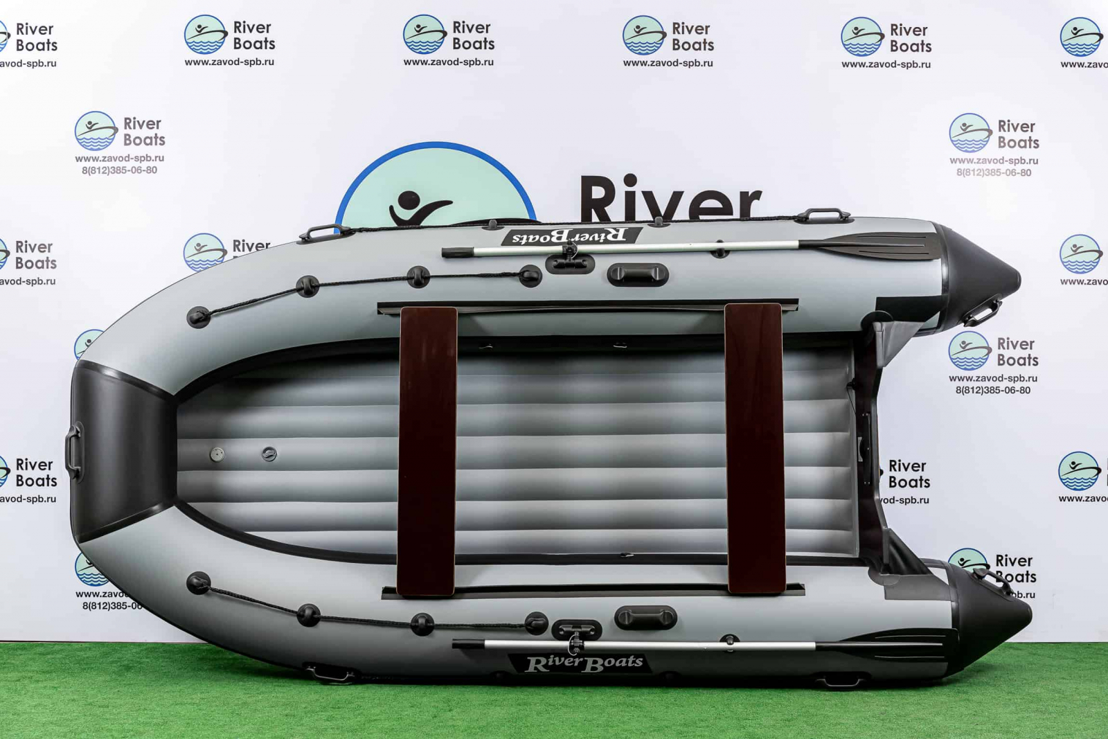 Надувная ПВХ лодка RiverBoats RB-430 НДНД